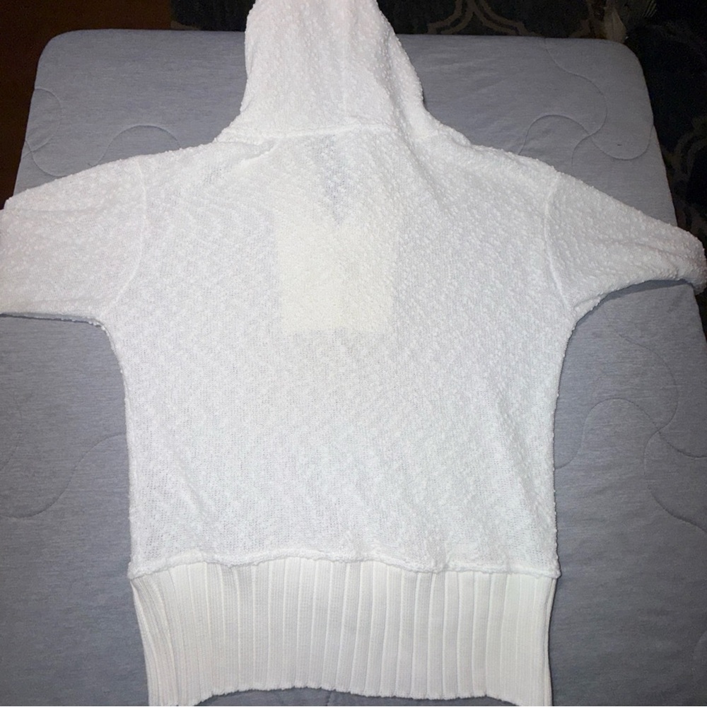 Sundays Cream Textured Hooded Sweater - Picture 9 of 11
